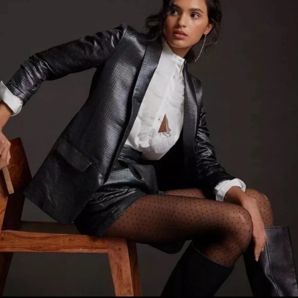 Hutch Jackets & Blazers - Hutch Anthropologie Textured Metallic Blazer NWT Size XS